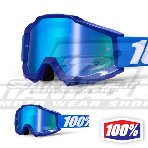 100% Maschera THE ACCURI Reflex Blue - Lente Blu Specchio