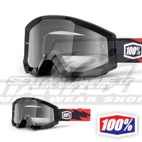 100% Maschera THE STRATA Slash - Lente Trasparente