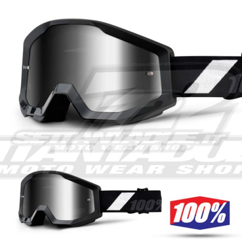 100% Maschera THE STRATA Goliath - Lente Argento Specchio