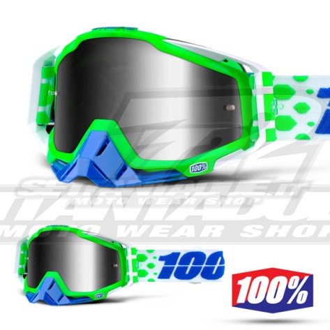 100% Maschera THE RACECRAFT Alchemy - Lente Argento Specchio