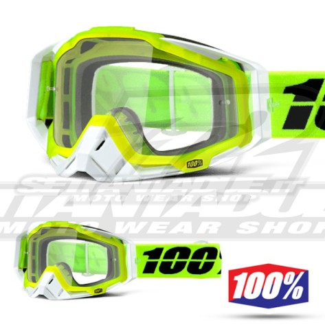 100% Maschera THE RACECRAFT Solar - Lente Trasparente