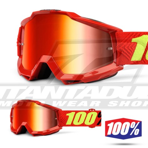 100% Maschera THE ACCURI Acidulous Cyan - Lente Blu Specchio