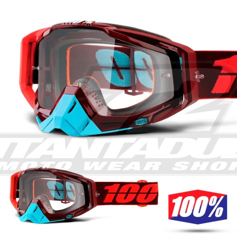100% Maschera THE RACECRAFT Kikass - Lente Trasparente