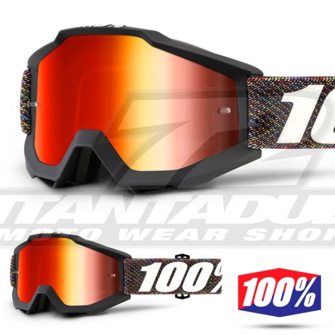 100% Maschera THE ACCURI Acidulous Cyan - Lente Blu Specchio