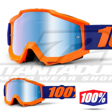 100% Maschera THE ACCURI JUNIOR Acidulous Cyan - Lente Blu Specchio
