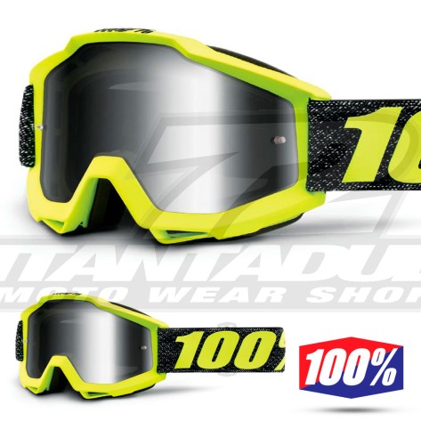 100% Maschera THE ACCURI Acidulous Cyan - Lente Blu Specchio