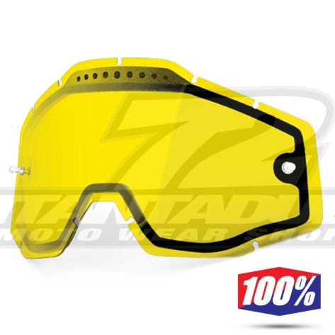 100% Lente Maschere - Doppia Ventilata Giallo