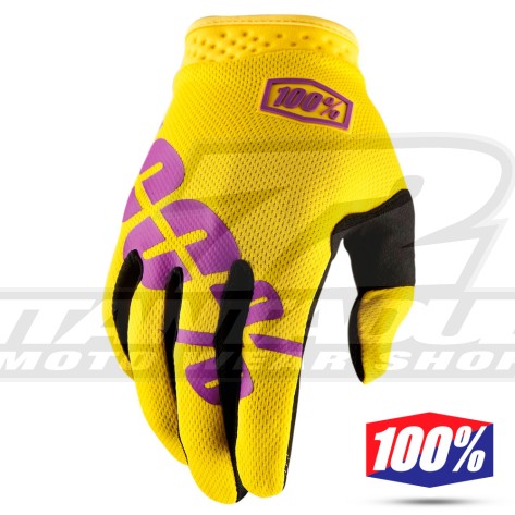 100% Guanti iTRACK Yellow