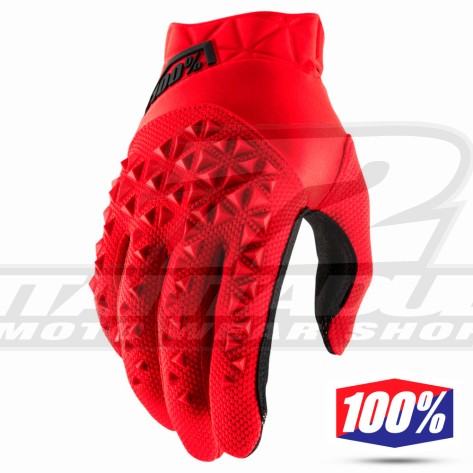 Guanti Cross 100% AIRMATIC Youth - Rosso Nero