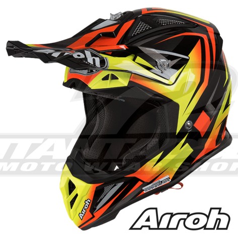 Casco Motocross Airoh AVIATOR 2.3 AMS2 Frame - Arancione Lucido