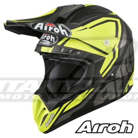 Casco Motocross Airoh SWITCH Impact - Giallo Opaco