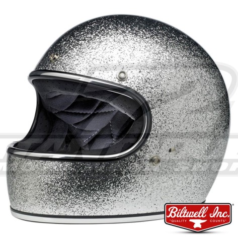 Casco Integrale Biltwell GRINGO - Argento Megaflake
