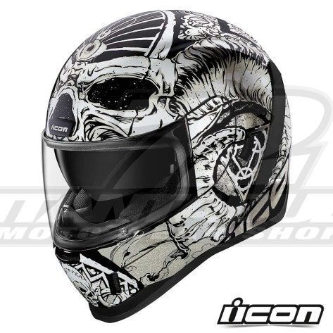 Casco Integrale Icon AIRFORM Sacrosanct - Bianco