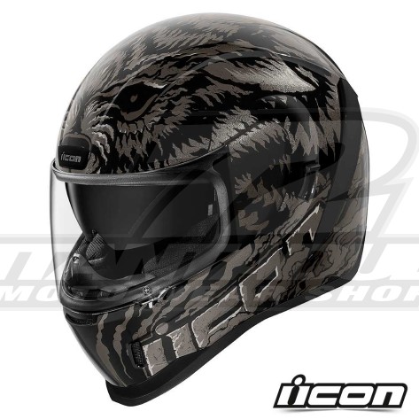 Casco Integrale Icon AIRFORM Lycan - Nero