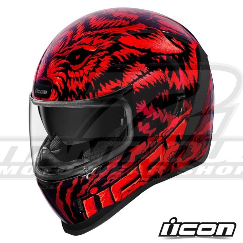 Casco Integrale Icon AIRFORM Lycan - Rosso