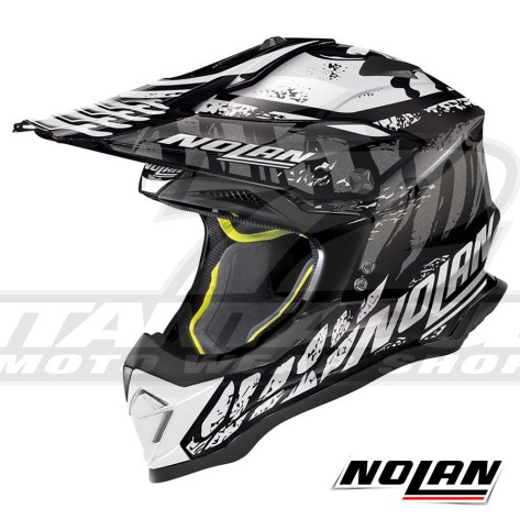 Casco Cross Nolan N53 Skeleton 57 - Glossy Black