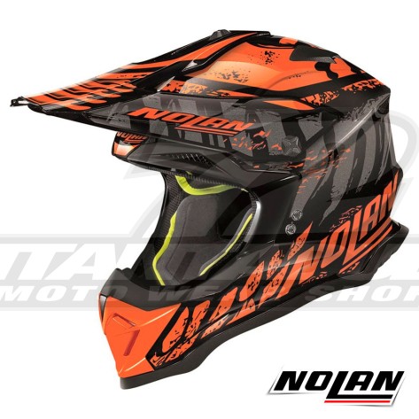 Casco Cross Nolan N53 Skeleton 58 - Glossy Black