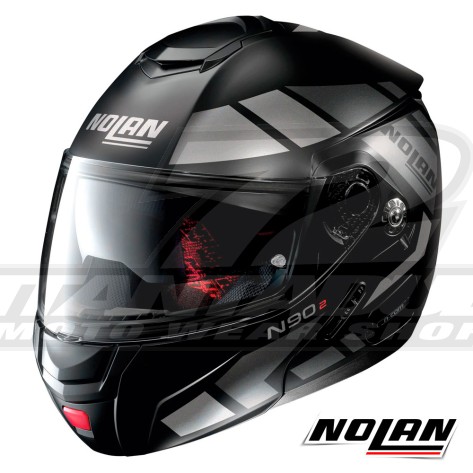 Casco Apribile Nolan N90-2 Euclid 26 N-COM - Flat Black
