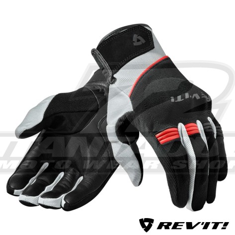 Guanti REV'IT! MOSCA - Nero Rosso