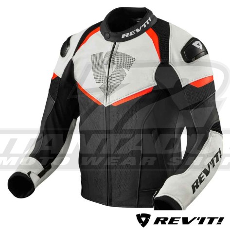 Giacca REV'IT! CONVEX - Nero Rosso Neon