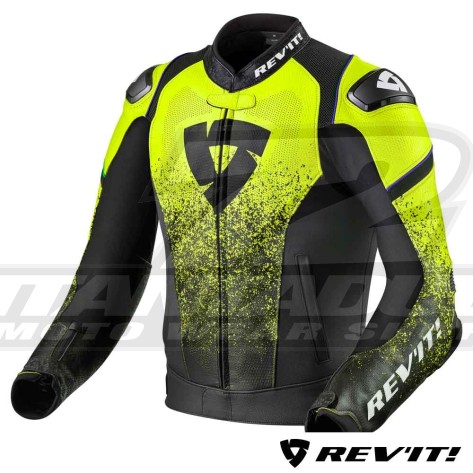 Giacca REV'IT! QUANTUM - Nero Giallo Neon