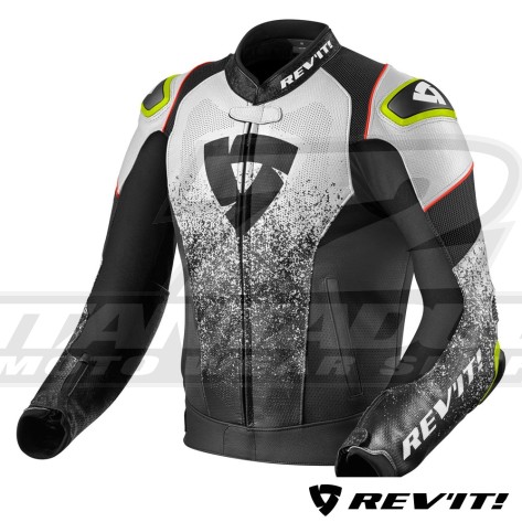Giacca REV'IT! QUANTUM AIR - Nero Bianco