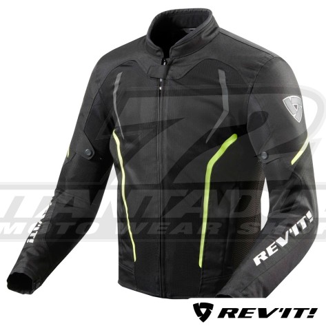 Giacca REV'IT! GT-R AIR 2 - Nero Giallo Neon