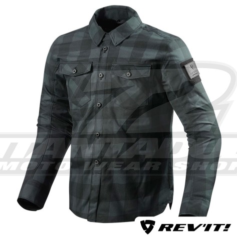 Sovracamicia REV'IT! BISON - Nero Grigio