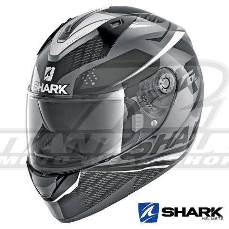 Casco Integrale Shark RIDILL Stratom - Antracite Nero Bianco