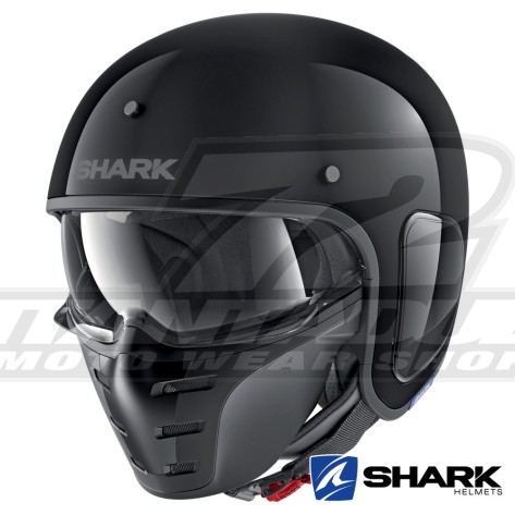 Casco Jet Shark S-DRAK Blank - Nero