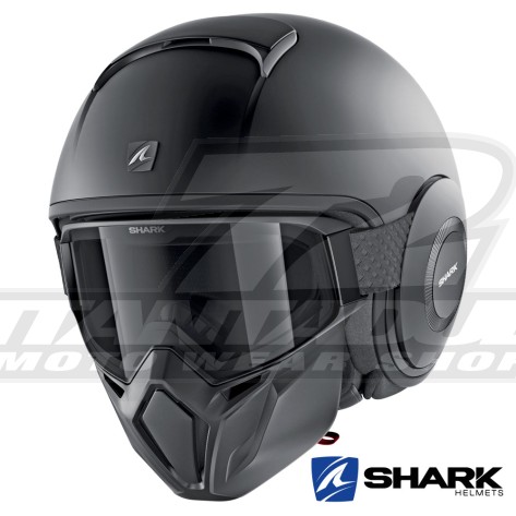 Casco Jet Shark STREET-DRAK Blank Mat - Nero