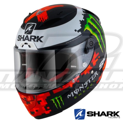 Casco Integrale Shark RACE-R PRO Lorenzo Monster Mat 2018 - Nero Rosso Verde