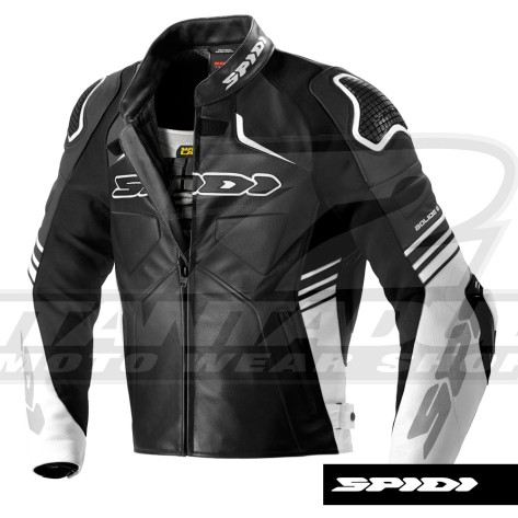 Giacca Pelle Spidi BOLIDE - Nero Bianco