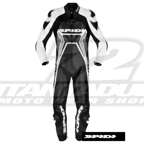 Tuta Pelle Spidi WARRIOR 2 WIND PRO - Nero Bianco