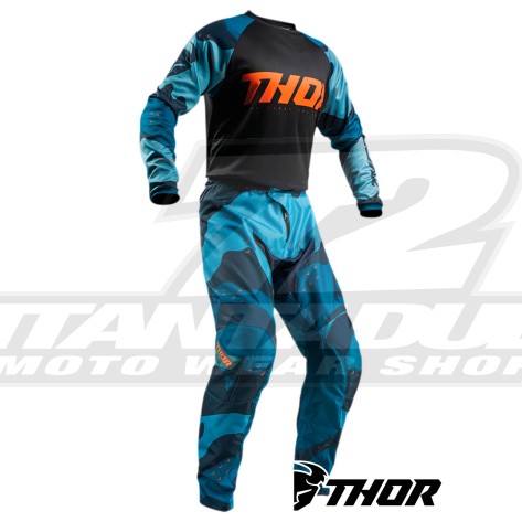 Completo Cross Thor SECTOR CAMO - Blu