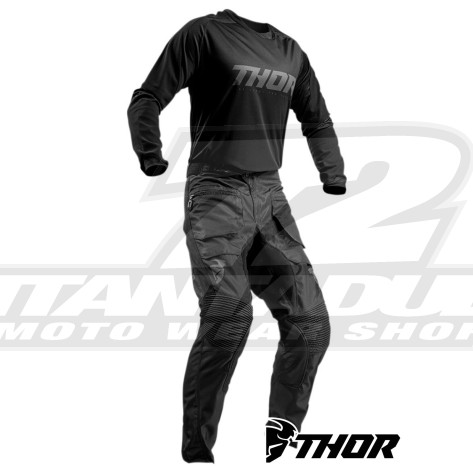 Completo Enduro Thor TERRAIN (In The Boot) - Nero
