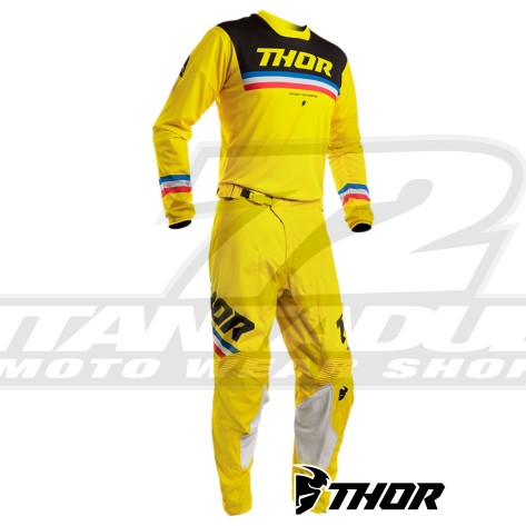 Completo Cross Thor PULSE PINNER - Giallo Nero