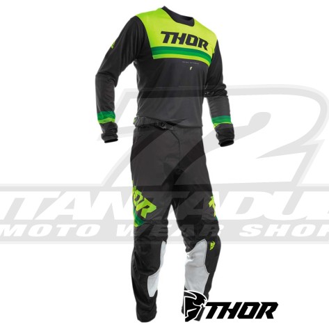 Completo Cross Thor PULSE PINNER - Nero Giallo Acido