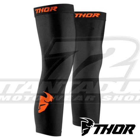 Thor COMP KNEE Sleeve - Nero Rosso Arancione