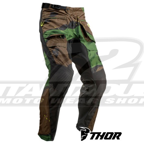 Pantaloni Enduro Thor TERRAIN (In The Boot) - Verde Camo