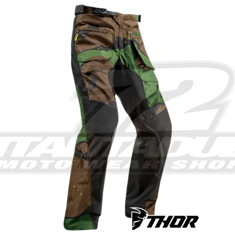 Pantaloni Enduro Thor TERRAIN (Over The Boot) - Verde Camo