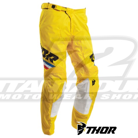 Pantaloni Cross Thor PULSE PINNER - Giallo Nero