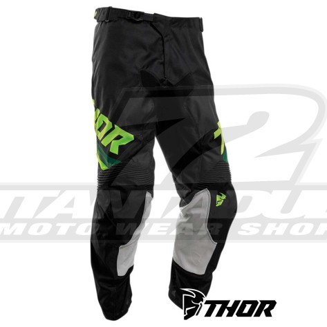 Pantaloni Cross Thor PULSE PINNER - Nero Giallo Acido