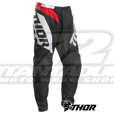 Pantaloni Cross Thor SECTOR BLADE - Carbone Rosso