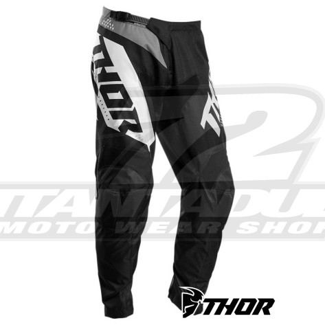 Pantaloni Cross Thor SECTOR BLADE - Nero Bianco