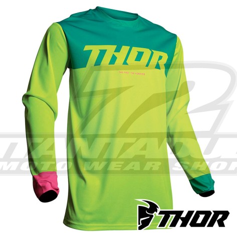 Maglia Cross Thor PULSE FACTOR - Acid Teal