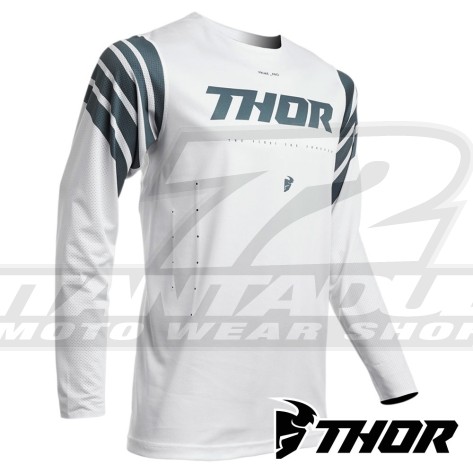 Maglia Cross Thor PRIME PRO STRUT - Bianco Grigio Ardesia