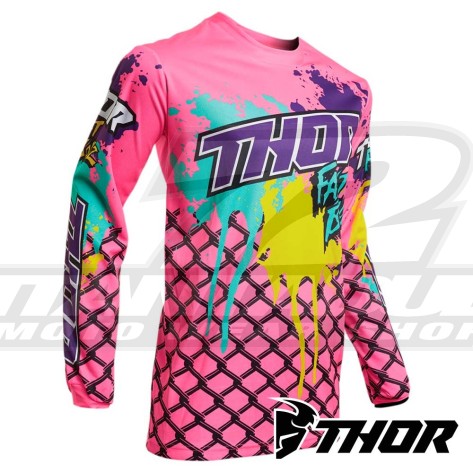 Maglia Cross Thor PULSE FAST BOYZ - Rosa