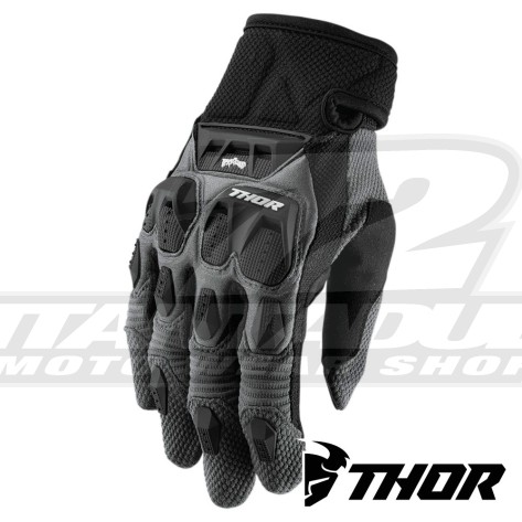 Guanti Enduro Thor TERRAIN - Carbone