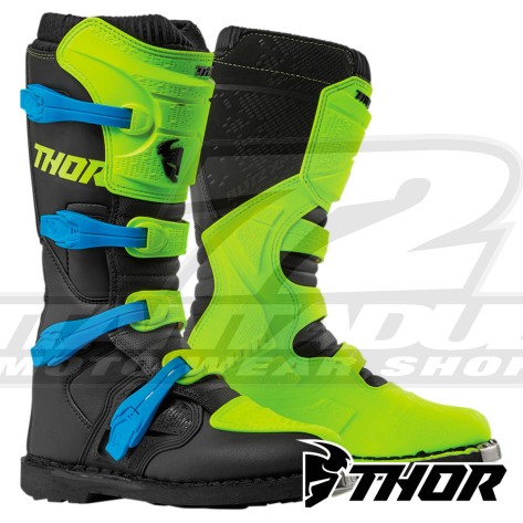 Stivali Cross Thor BLITZ XP - Fluo Acido Nero